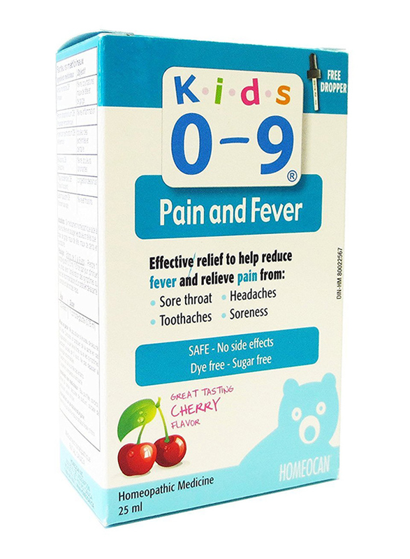 Kids 0-9 Pain and Fever Cherry Flavor, 25ml