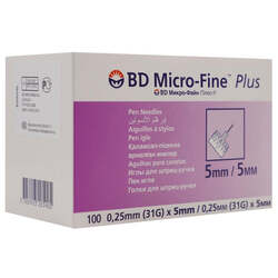 Bd Microfine Needle For Insulin Pen 31Gx5Mm 100'S