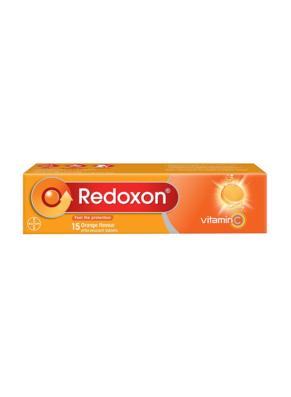 Redoxon Orange Effervescent Vitamin-C, 100mg, 15 Tablets
