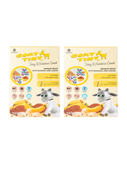 Food Factor Goattiny Wheat Rice with Cocoa and Banana Porridges with Goat Milk Cereal, 2 x 225g