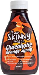 The Skinny Food Co. Chocaholic Syrup- Gluten-Free,Fat-Free, Zero Calories,Vegan,Sugar-Free can be paired with a wide variety of desserts,dishes & drinks 425 ml (chocaholic orange syrup)