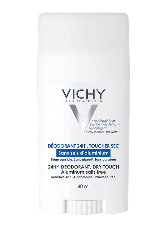 Vichy 24H Aluminum Salt Free Deodorant Stick, 40ml