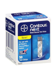 Contour Next Blood Glucose Test Strips, 50-Pieces, White