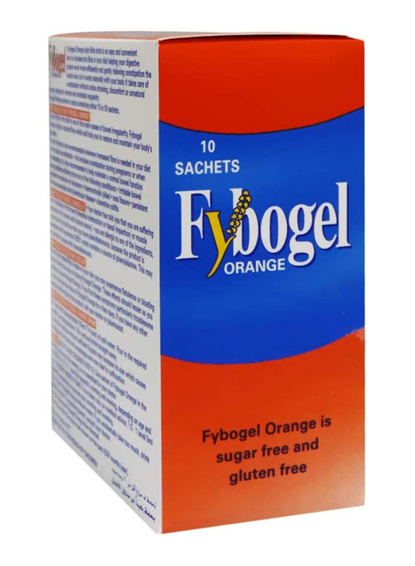 Fybogel Orange Natural Fiber Drink, 10 Sachets