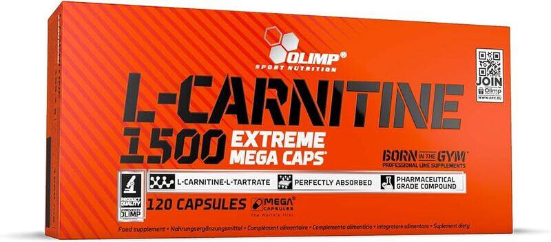 

Olimp Nutrition Olimp l-carnitine 1500 xtreme mega caps 120 caps