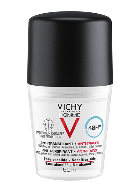 Vichy 48HR Homme Anti-Marks Deodorant, 50ml