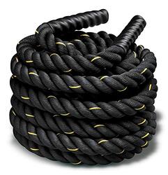 Body Sculpture Nylon Power Training Rope, Black