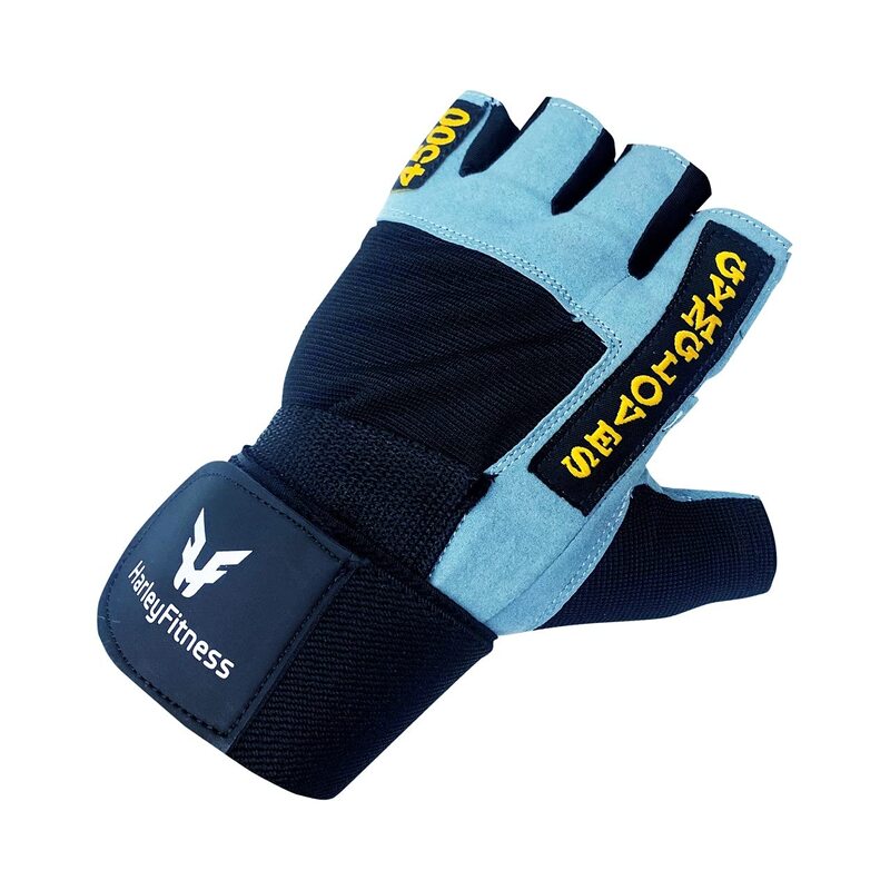 Harley Fitness Combat Sports Sparring & Training Gloves, Large, Blue