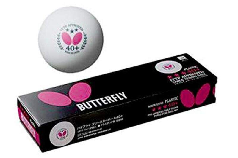 

Butterfly Table Tennis Balls, Pack of 12, Small, White