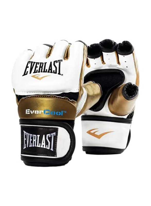 Everlast Small Everstrike Training Gloves for Women, EVP00000661, White/Gold