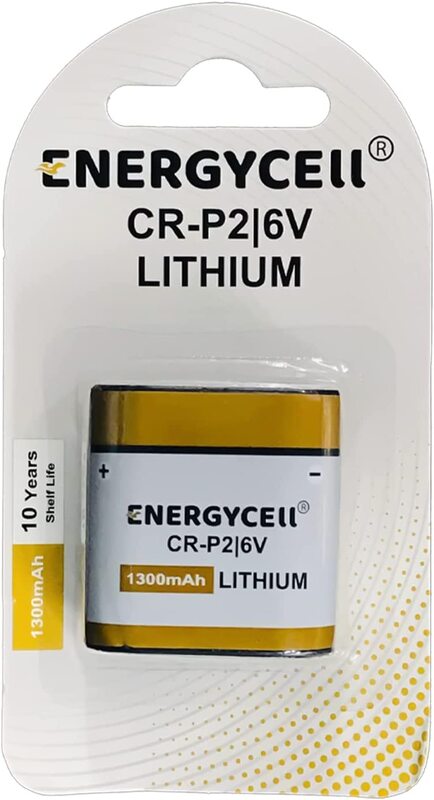 Energycell CRP2 6V Lithium 1300mAh Battery, White/Yellow