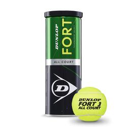 Dunlop Tennis Balls, Pack of 3, Small, Yellow