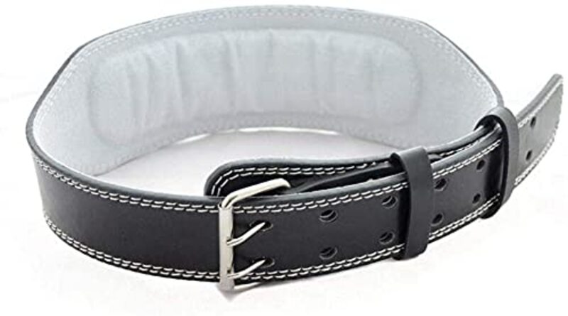 Harley Fitness Leather Weight Lifting Belt, Large, Black