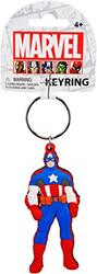 Marvel Avengers Captain America Full Figure Soft Touch Key Chain, One Size, Blue