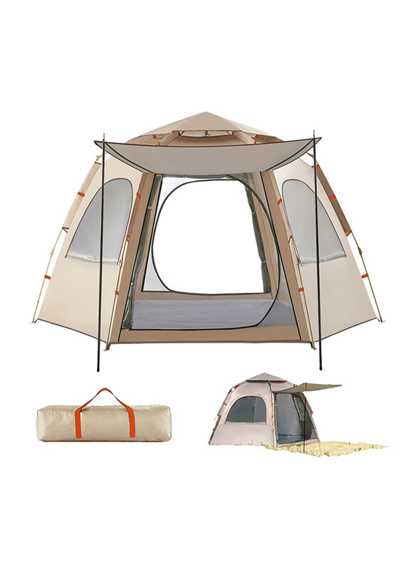 

Harley Fitness Quick Open Hexagonal Tent, Beige