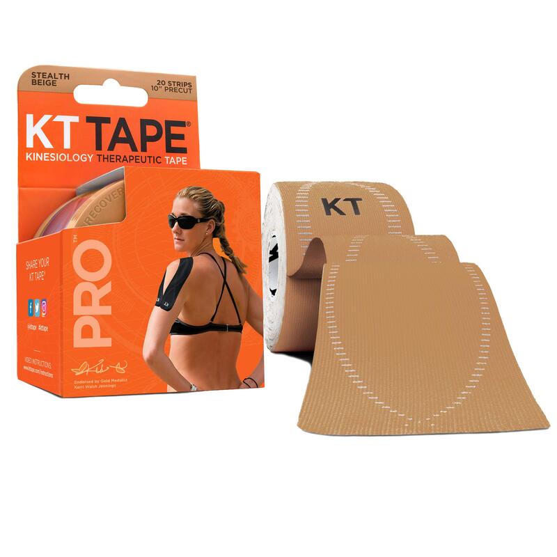 KT Tape Pro 20 Precut Kinesiology Tape, Orange