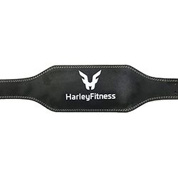 Harley Fitness Leather Weight Lifting Belt, XXL, Black