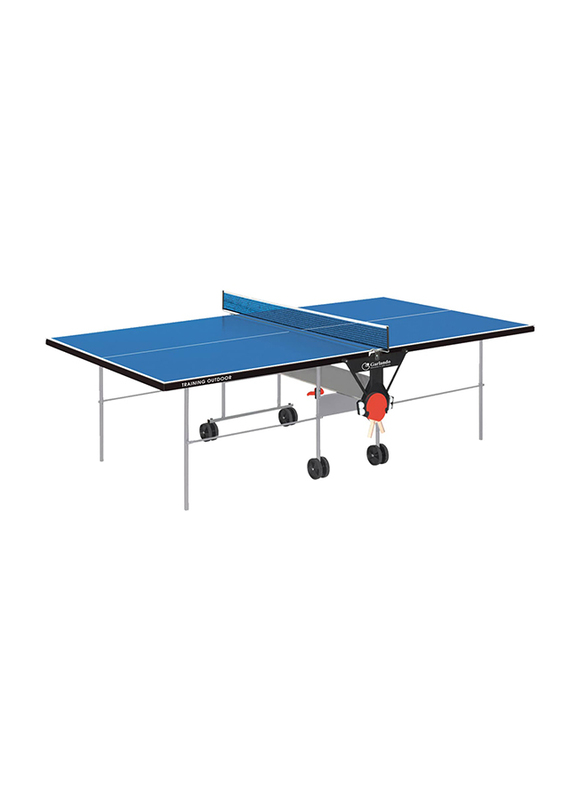Garlando Advance Outdoor Foldable Table Tennis Table with Wheels, GDC-273E, Blue