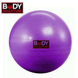 Body Sculpture Rubber Anti Burst Gym Ball, Purple