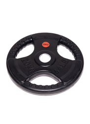 Harley Fitness Olympic Rubber Coated Weight Plate, 20KG, Black