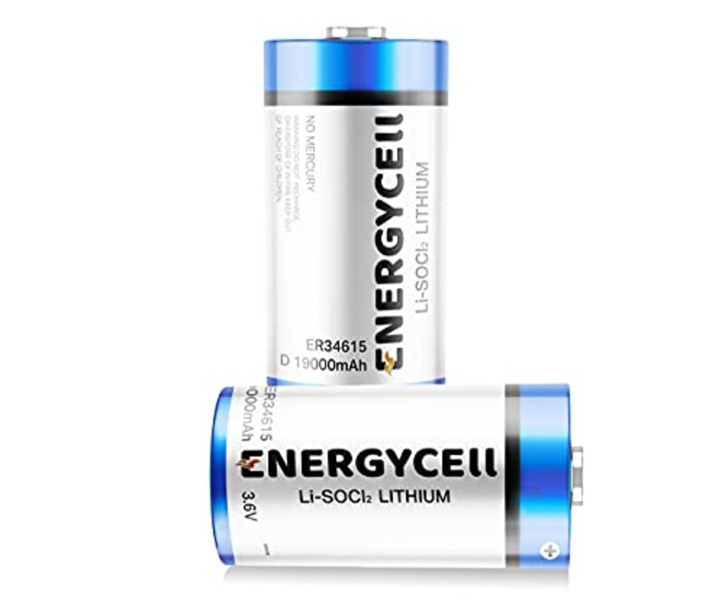 Energycell D Size 3.6V Lithium Batteries, Blue