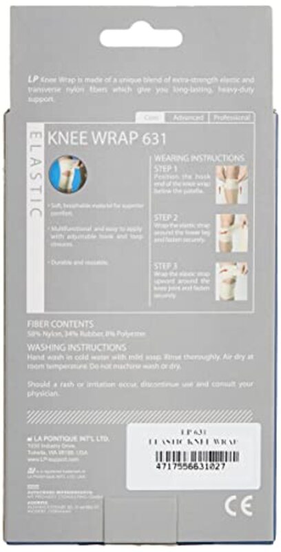 LP Support One Size 631 Elastic Knee Wrap, Beige