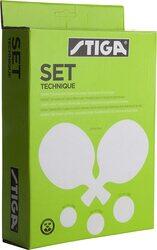 Stiga Technique Table Tennis Racket Set, White