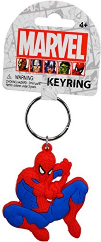 Marvel Avengers Spiderman Full Figure Soft Touch Key Chain, One Size, Red