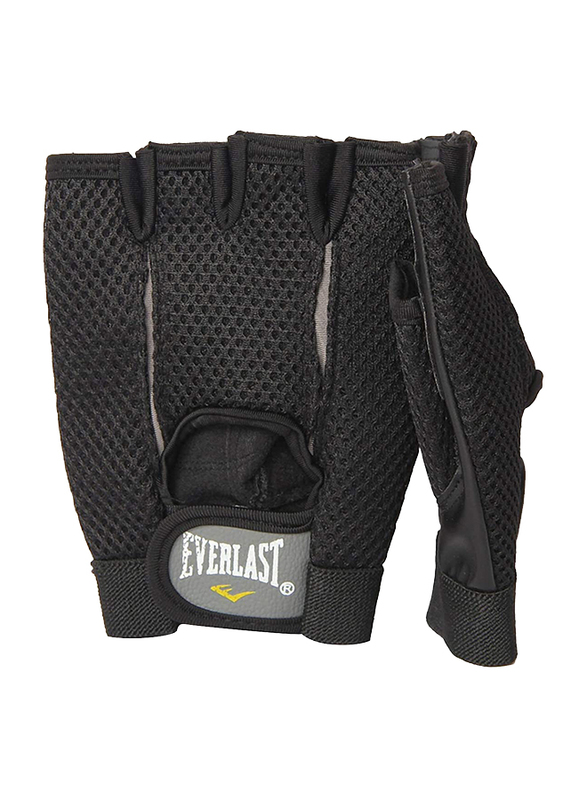Everlast EVER 1085SM Weight Lifting Gloves, Black