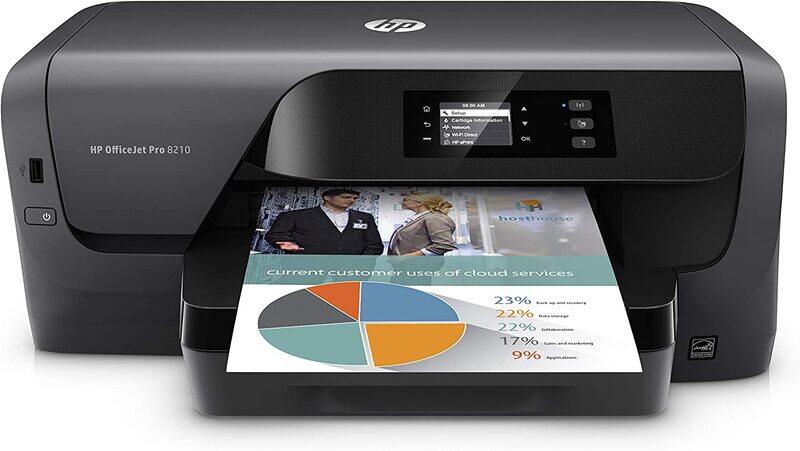 

HP OfficeJet Pro 8210 Wireless Color Inkjet Printer, Black