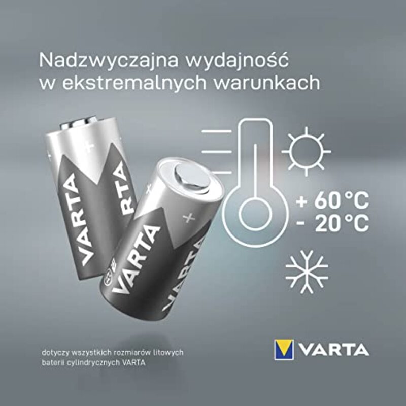 Varta Professional Litium 3V Batteries, Grey