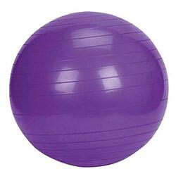 Body Sculpture Rubber Anti Burst Gym Ball, Purple