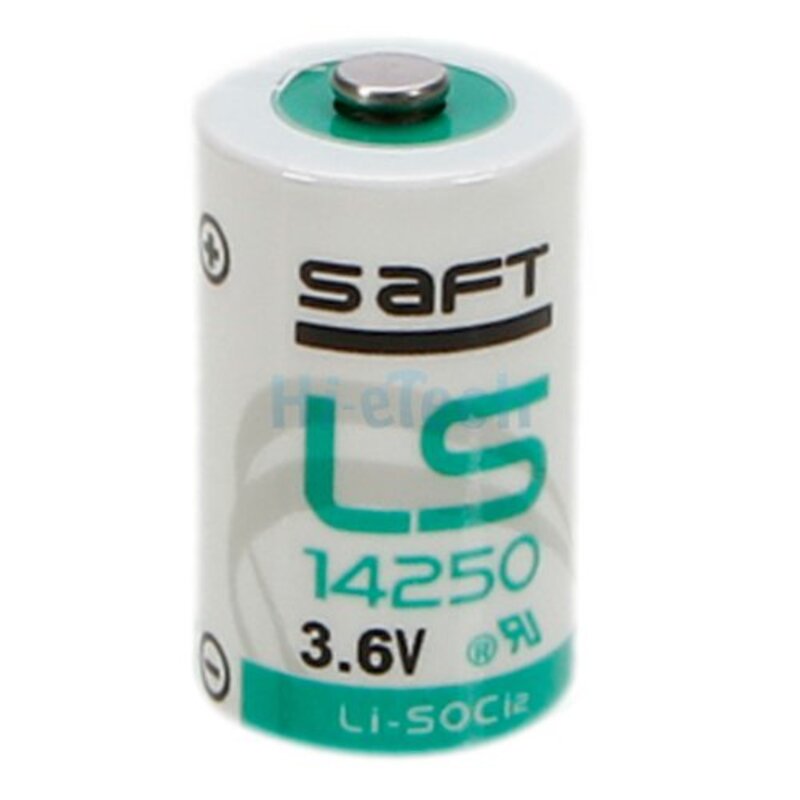 Saft 1/2 AA LS-14250 3.6V 1200 mAh Lithium Batteries, White