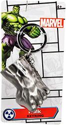 Marvel Avengers Hulk Fist Key Chain, One Size, Silver