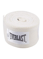 Everlast 120-inch Level 1 Woven Cotton Boxing Hand Wraps, EVER 4455WHT, White