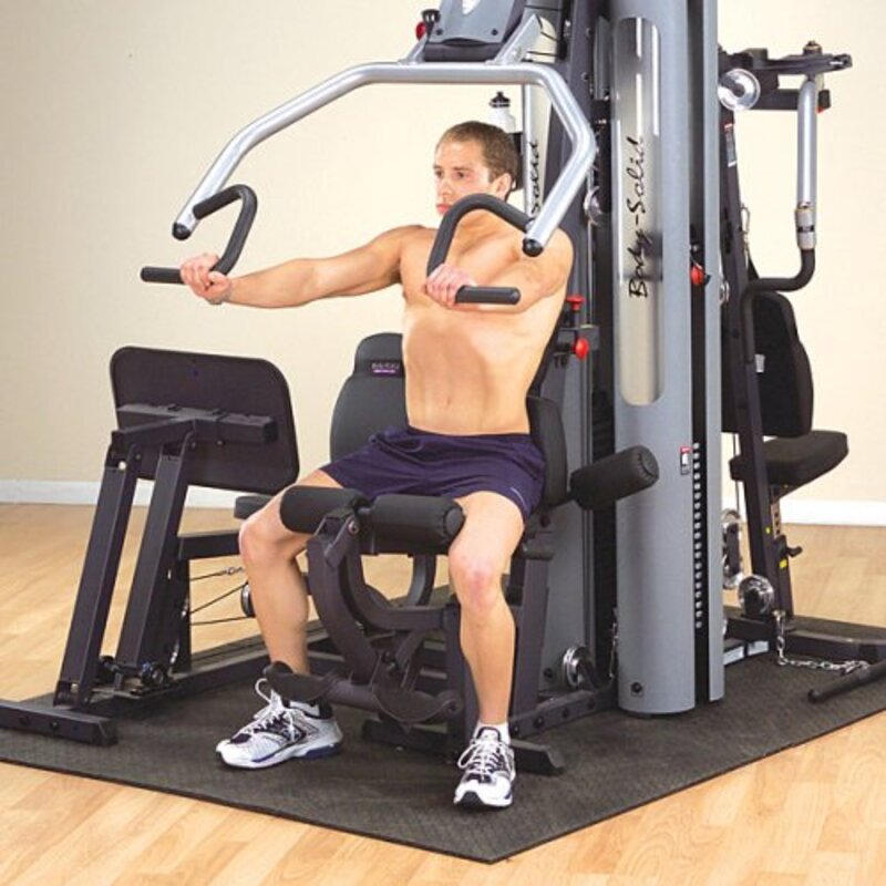 Body Solid Plastic Dual-Stack Multi-Station Home Gym, Multicolour