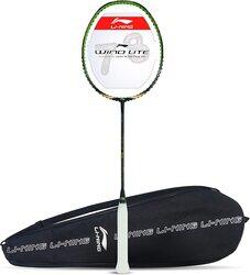 Li-Ning Wind Lite 700 Carbon Fiber Unstrung Badminton Racket with Free Full Cover, Size 1, Multicolour