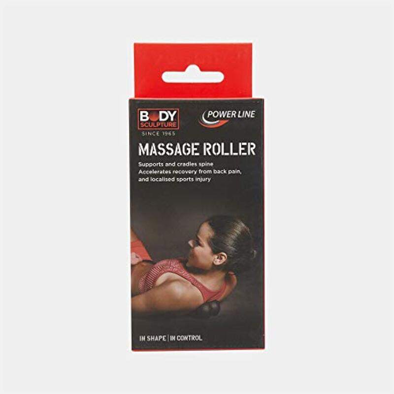 Body Sculpture Ethylene Vinyl Acetate (EVA) Massage Roller, Black