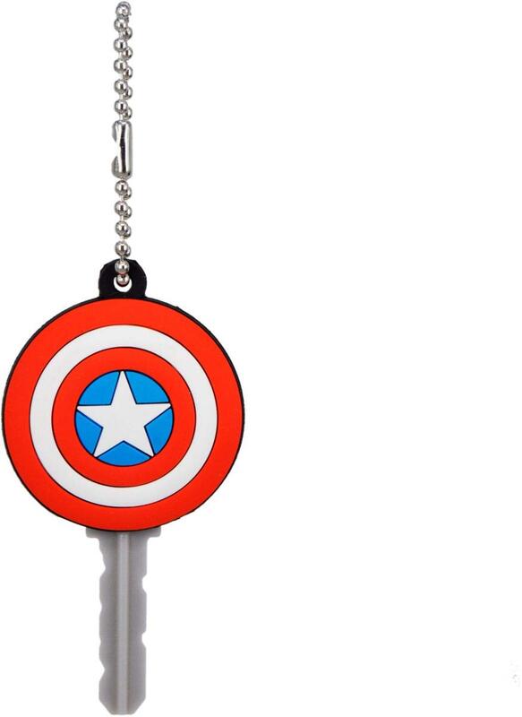 Marvel Avengers Captain America Logo Soft Touch Key Holder, One Size, Red