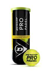 Dunlop Unisex Padel Pro Balls, Pack of 3, Yellow