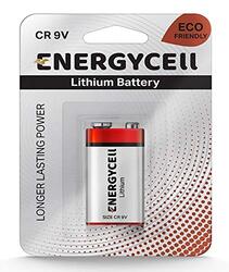 Energycell 9V Lithium Batteries, Red