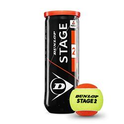 Dunlop Unisex Stage 2 Tennis Ball, Pack of 3, One Size, Multicolour
