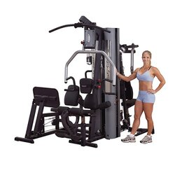 Body Solid Plastic Dual-Stack Multi-Station Home Gym, Multicolour