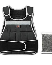 Body Sculpture Adjustable Weighted Vest, Black