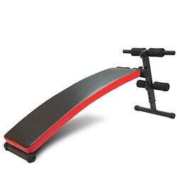 Marshal Fitness Steel Curved Sit Up Bench Device For Stomach Exercise, Black