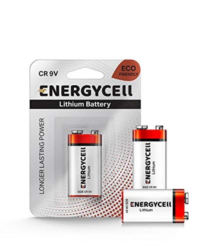 Energycell 9V Lithium Batteries, Red