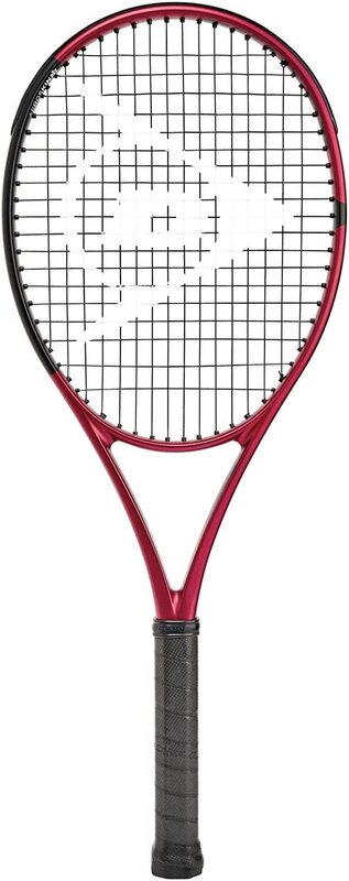 Dunlop Sports CX Team 275 Pre-Strung Tennis Racket with 3/8 Grip, Red/Black