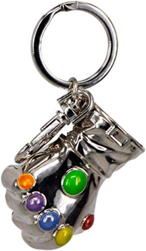 Marvel Avengers Thanos Glove Key Chain, One Size, Silver