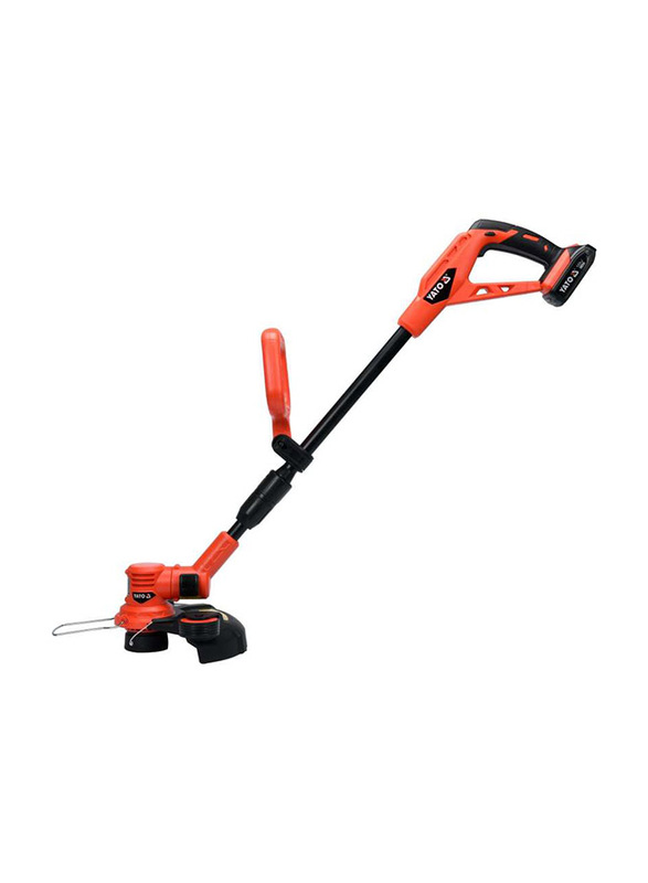 Yato Cordless Grass Trimmer 18V with 2.0Ah Battery Color Box, YT-82830, Orange/Black