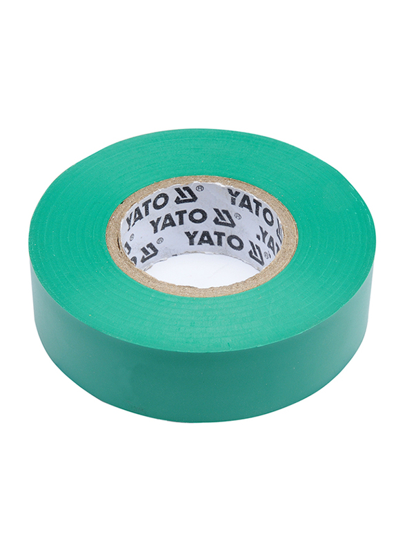 Yato 19mm x 10M PVC Electrical Insulation Tape, YT-81652, Green